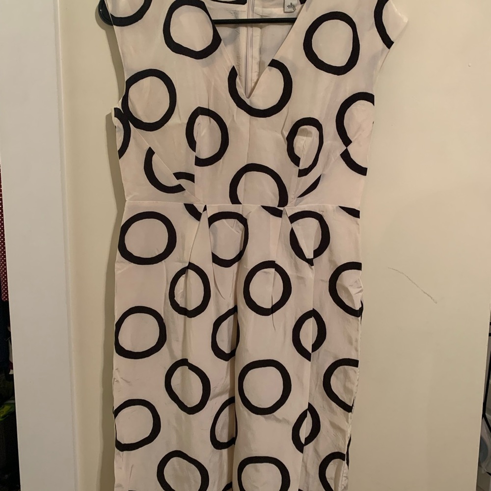 White and Black Casual Dress